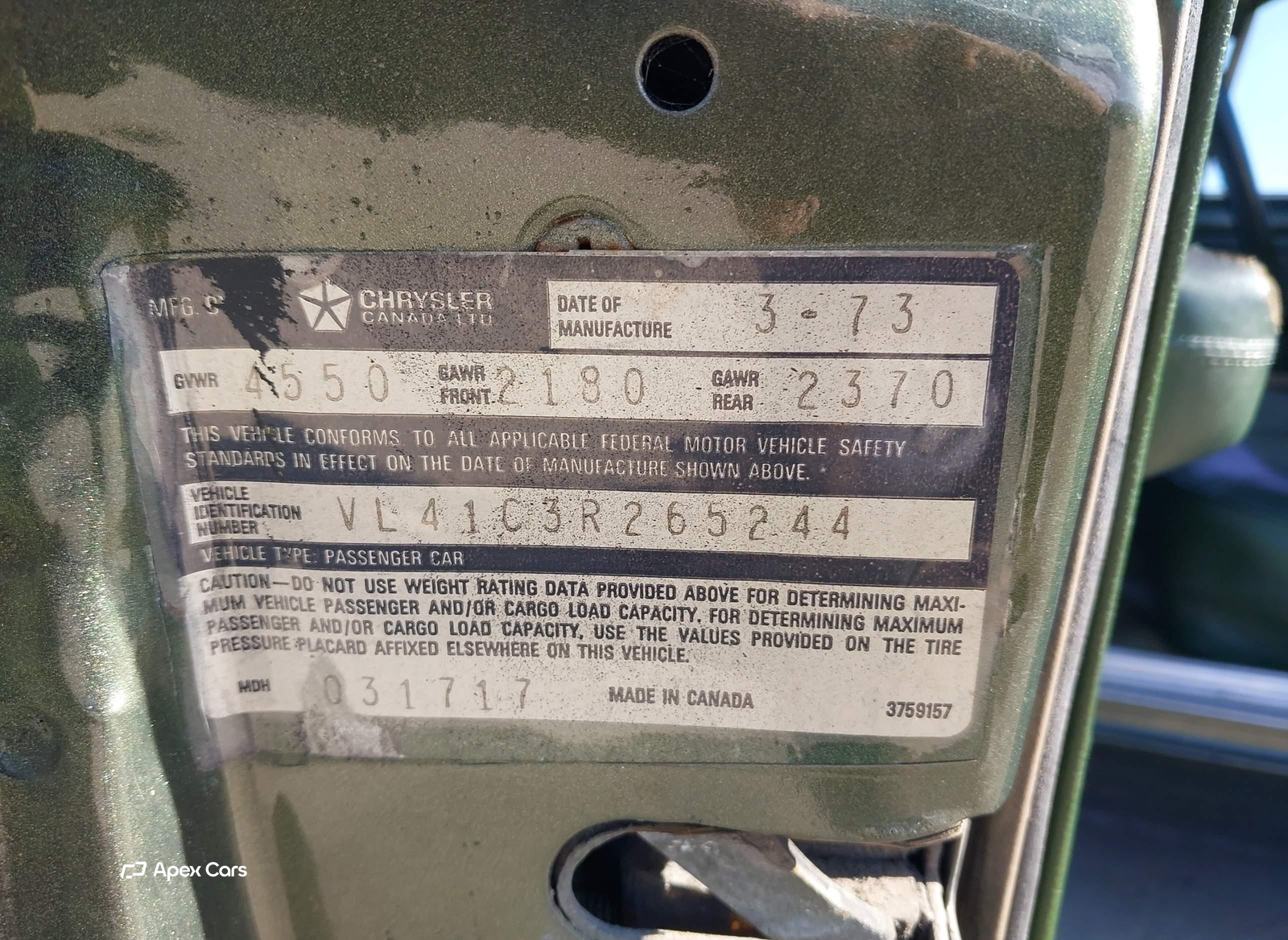 Plymouth Valiant 1973