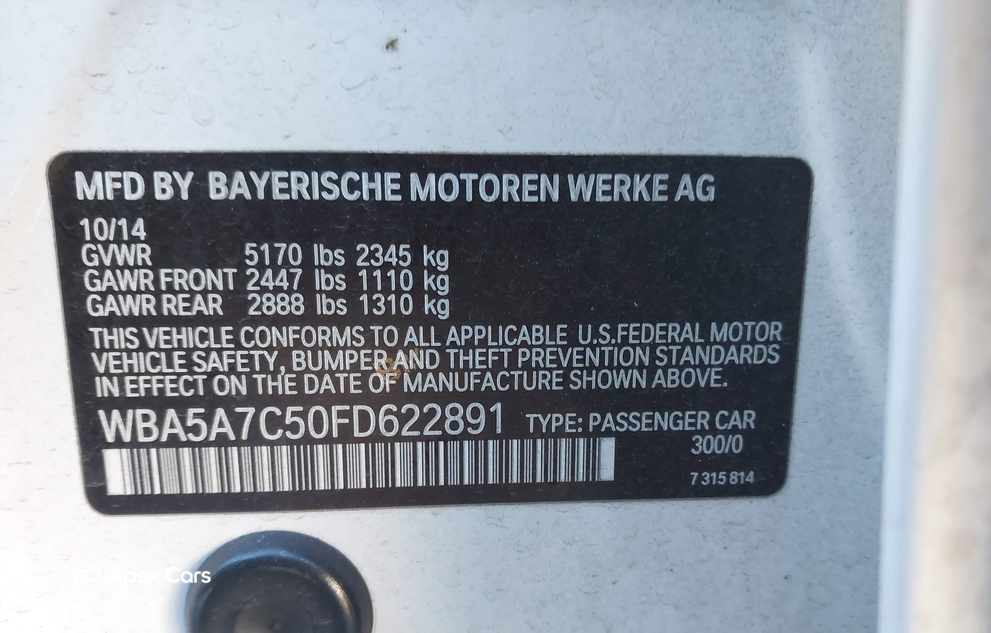 BMW Series 5 2015