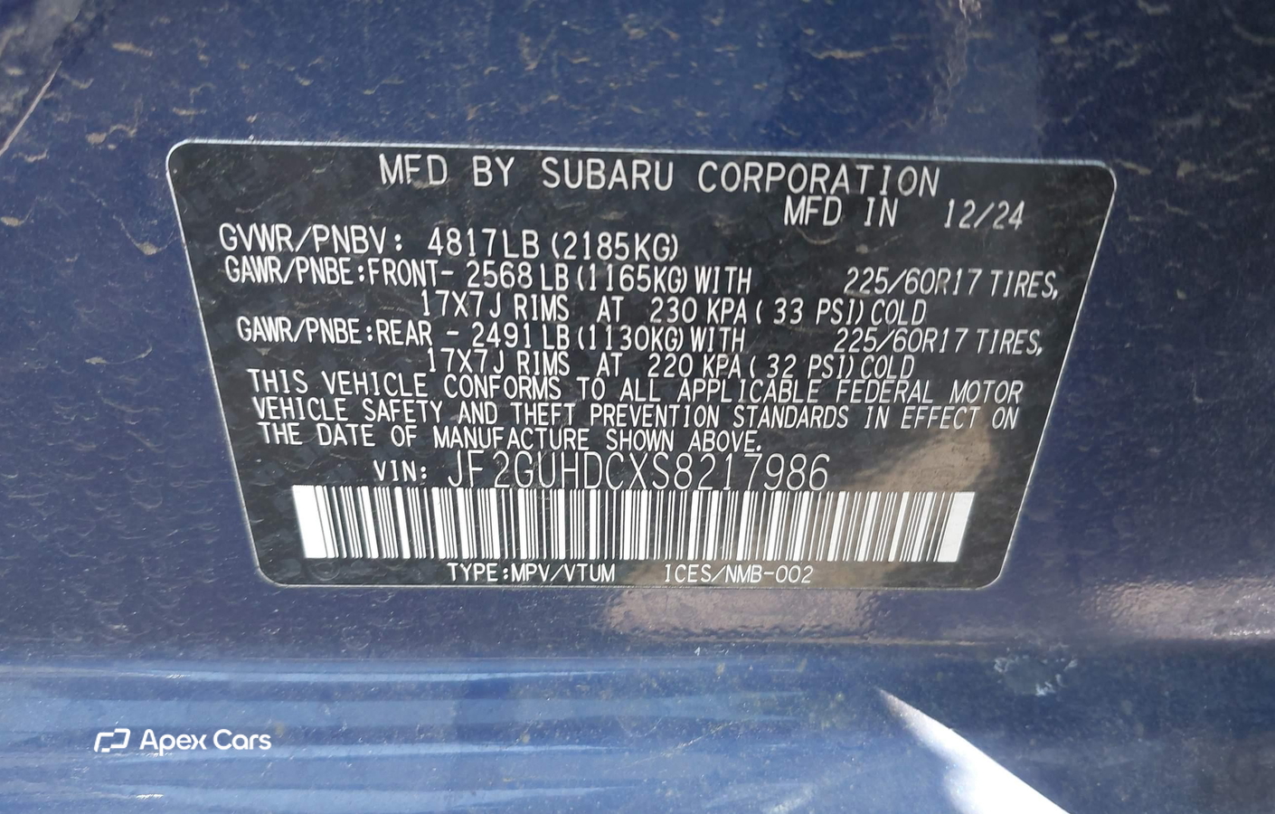 Subaru XV 2025