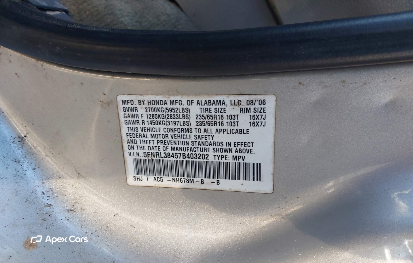 Honda Odyssey 2007