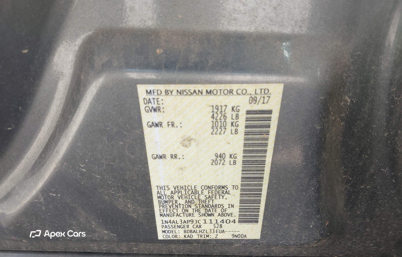 Nissan Altima 2018