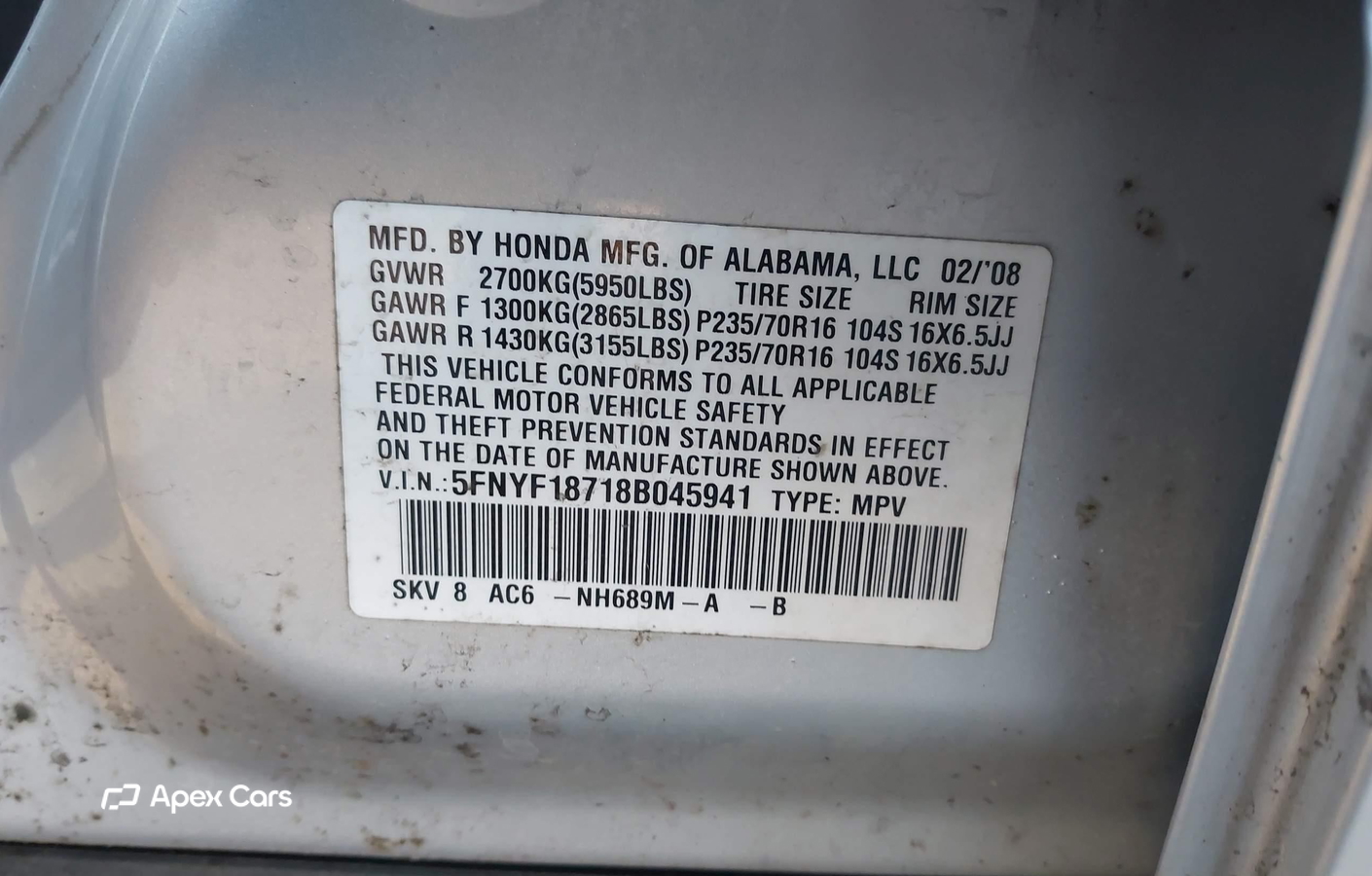 Honda Pilot 2008
