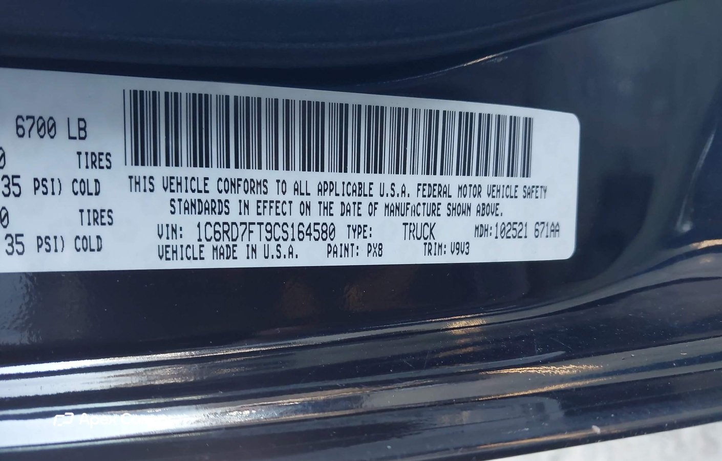 RAM 1500 2012