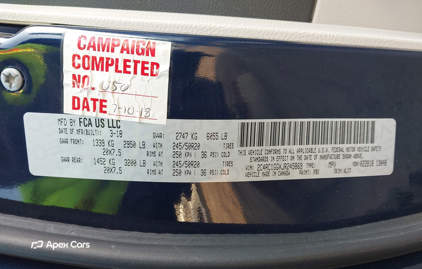 Chrysler Pacifica 2018