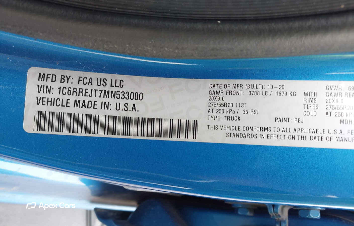 RAM 1500 2021