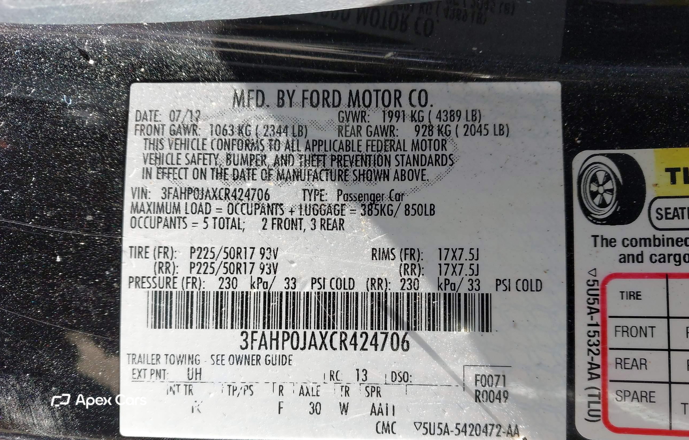 Ford Fusion 2012