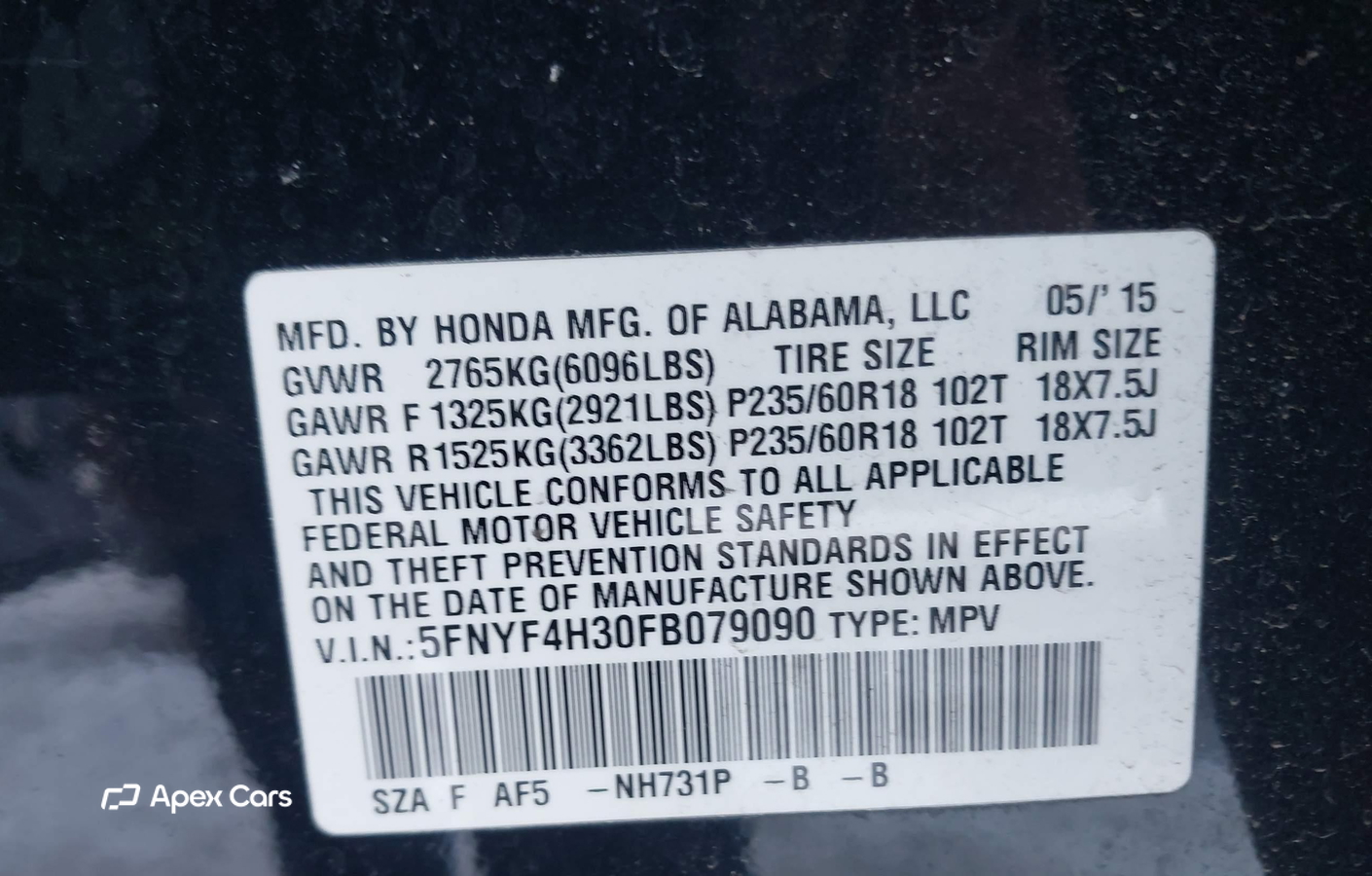 Honda Pilot 2015