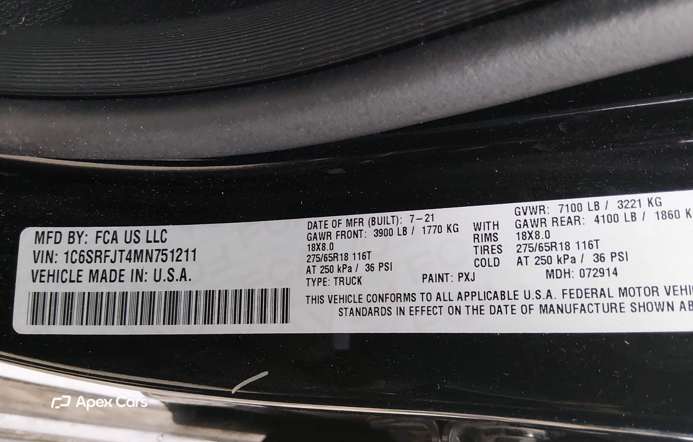 RAM 1500 2021