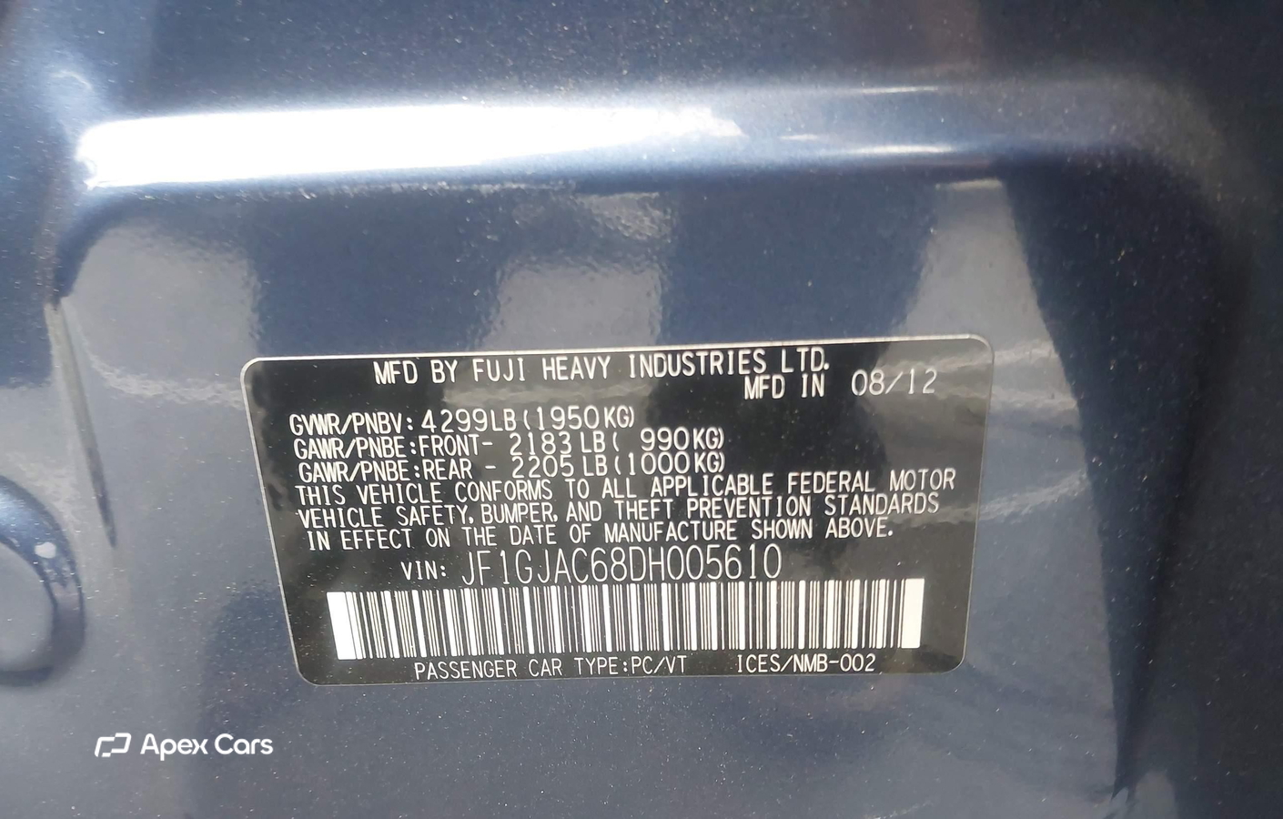 Subaru Impreza 2013