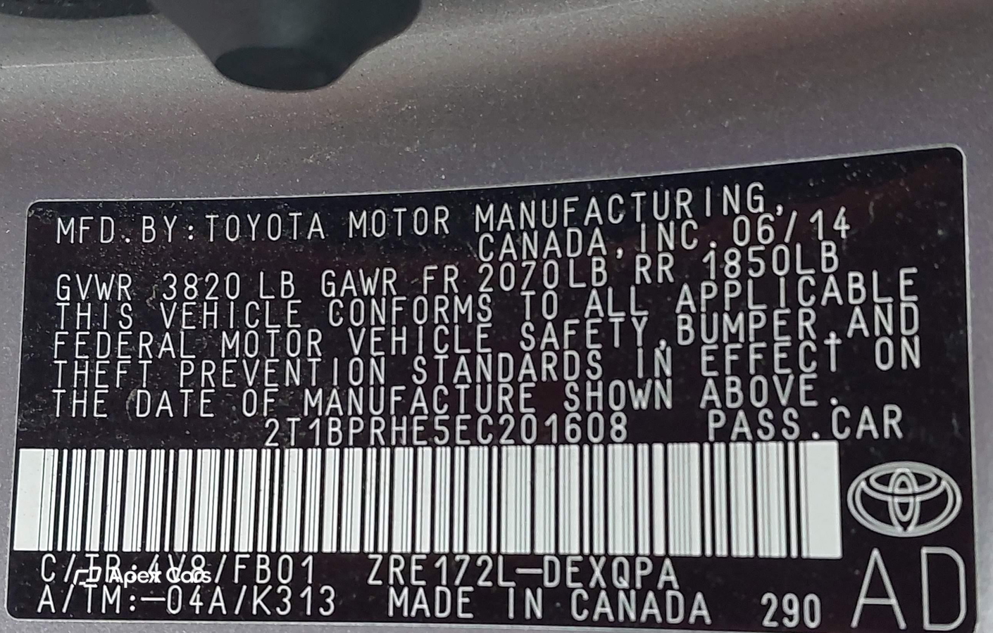 Toyota Corolla 2014