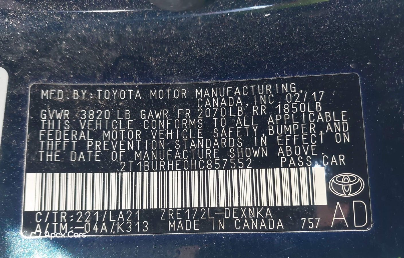 Toyota Corolla 2017