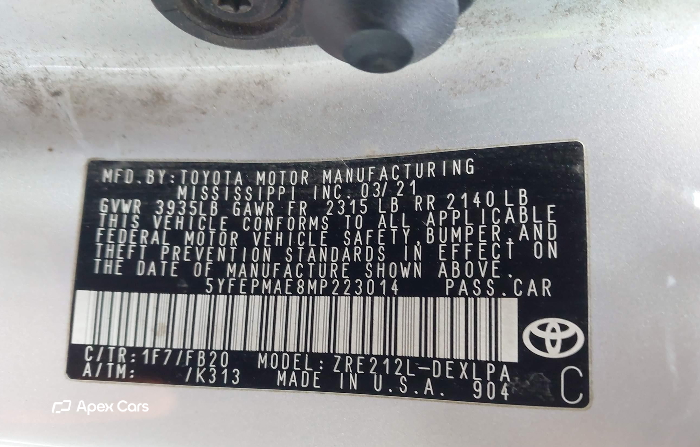 Toyota Corolla 2021