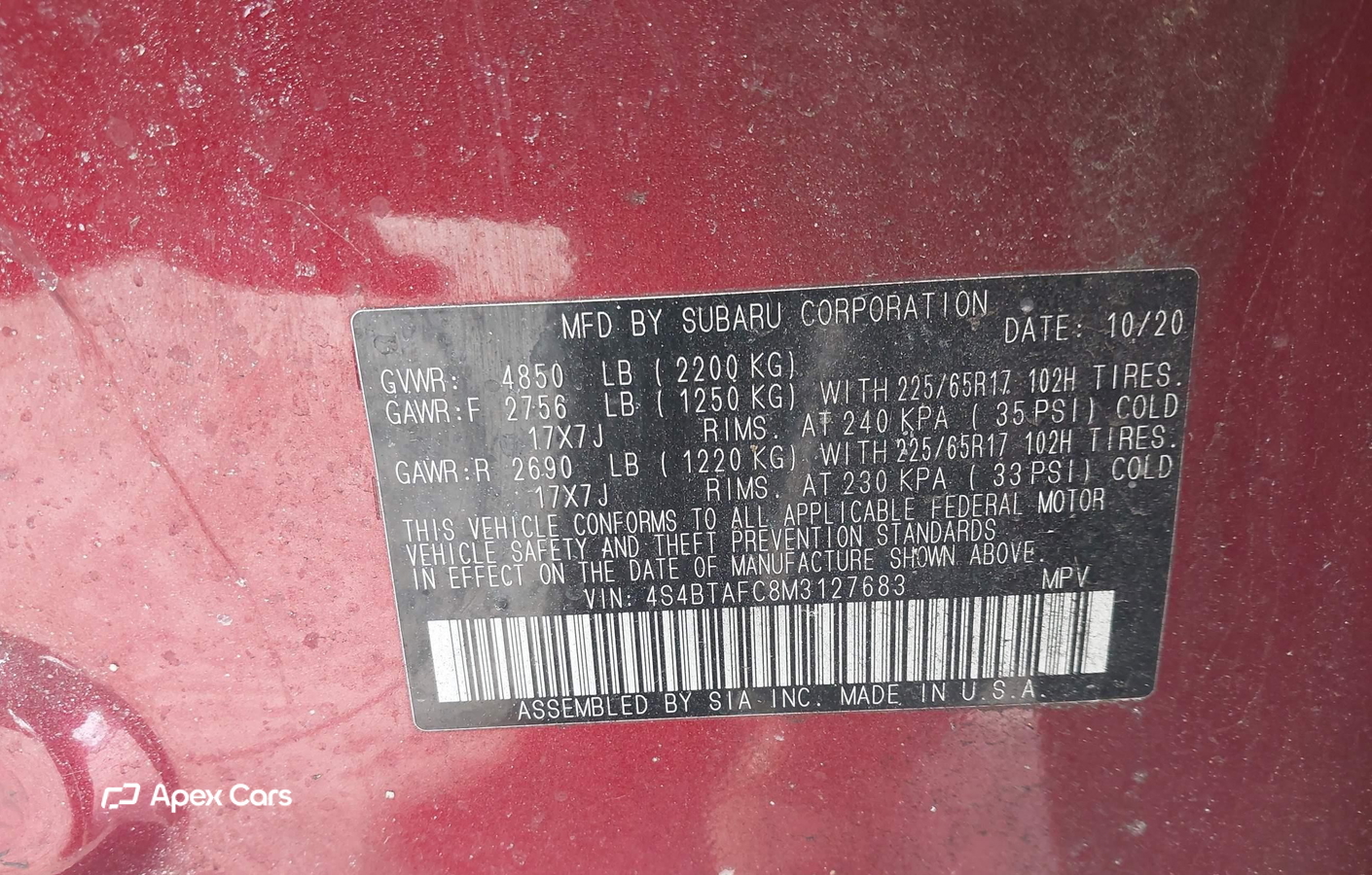 Subaru Outback 2021