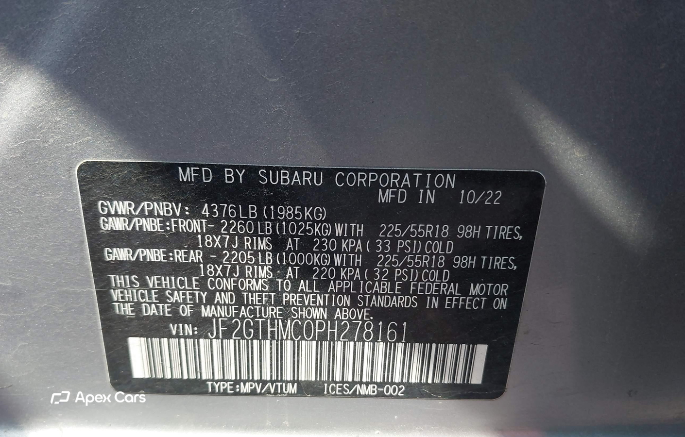 Subaru XV 2023