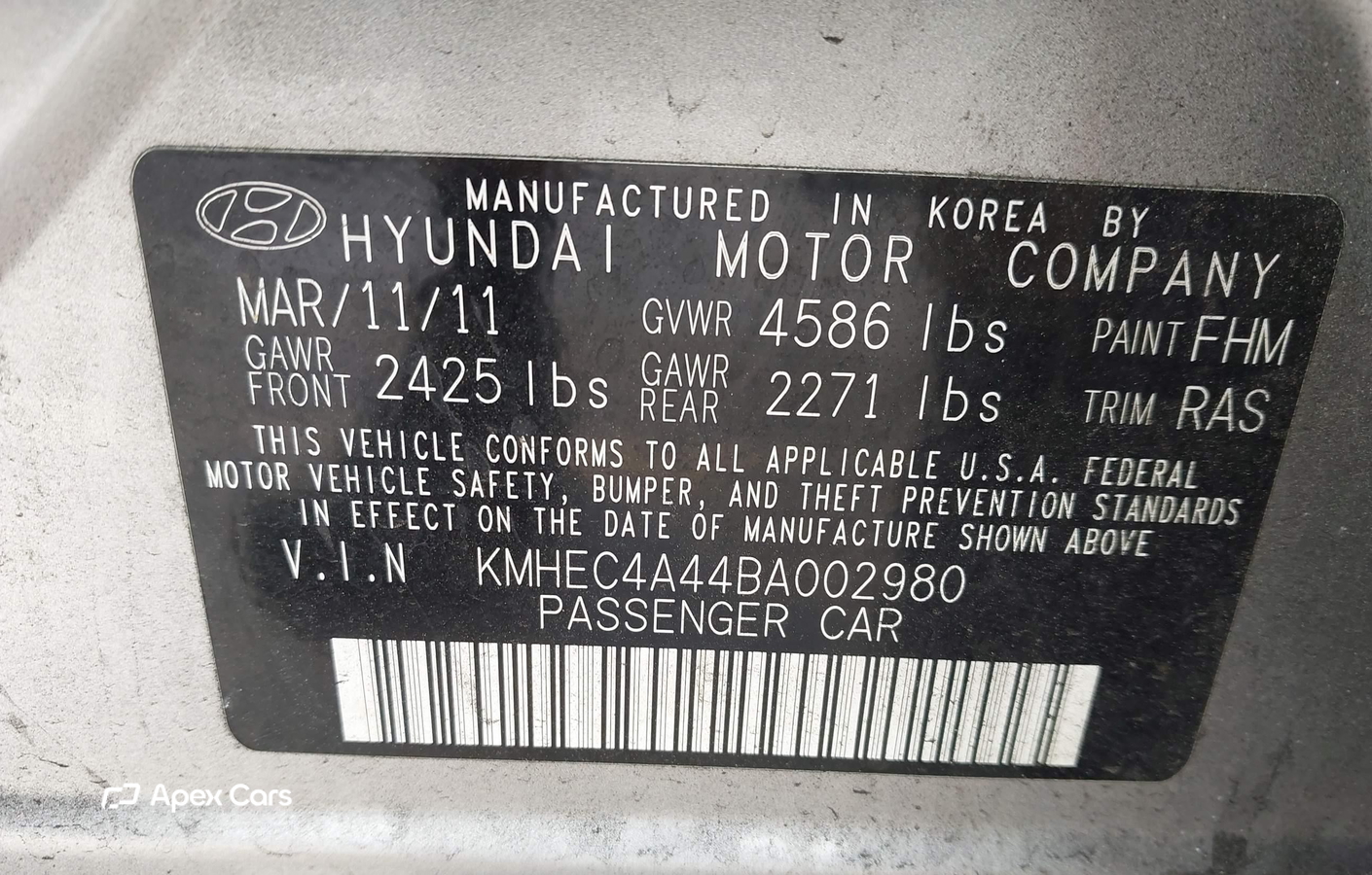 Hyundai Sonata 2011