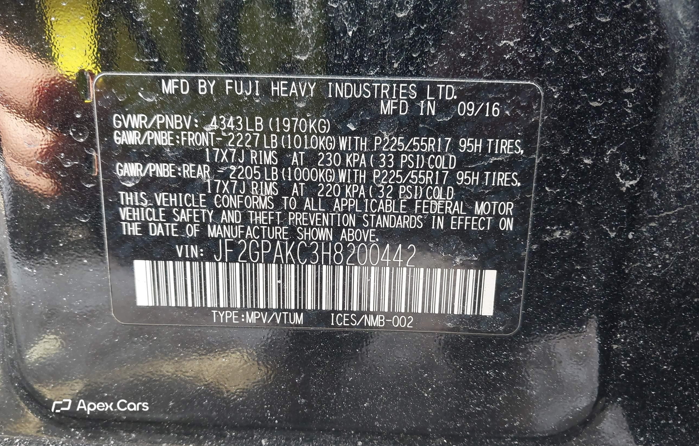 Subaru XV 2017