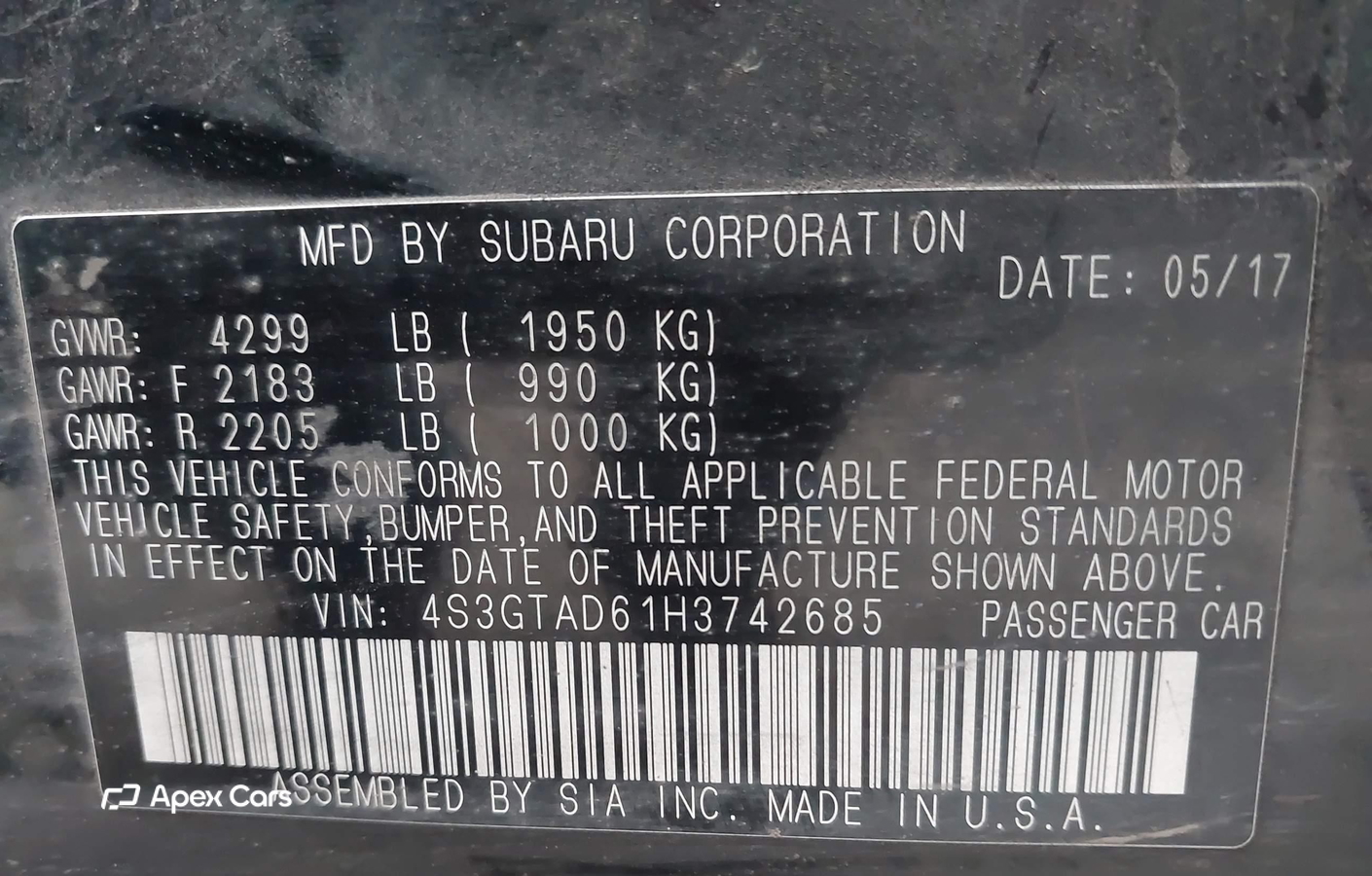 Subaru Impreza 2017