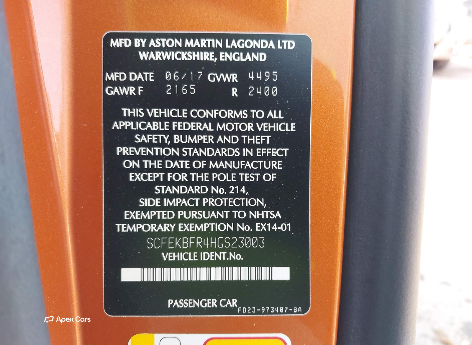 Aston Martin Vantage 2017