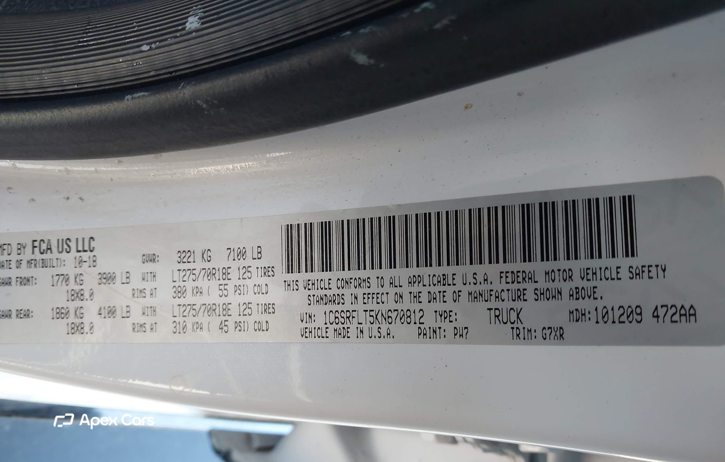 RAM 1500 2019