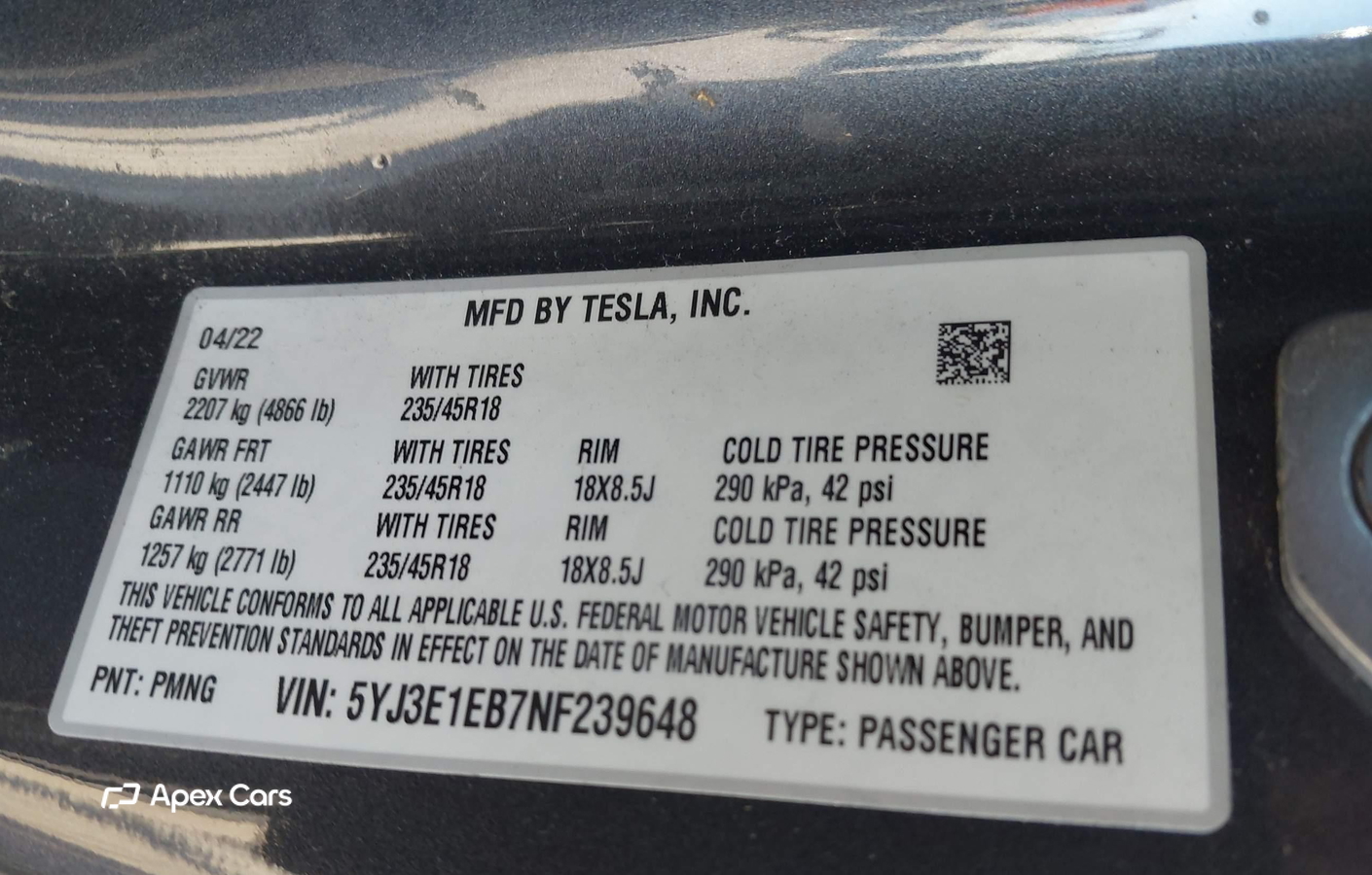 Tesla Model 3 2022