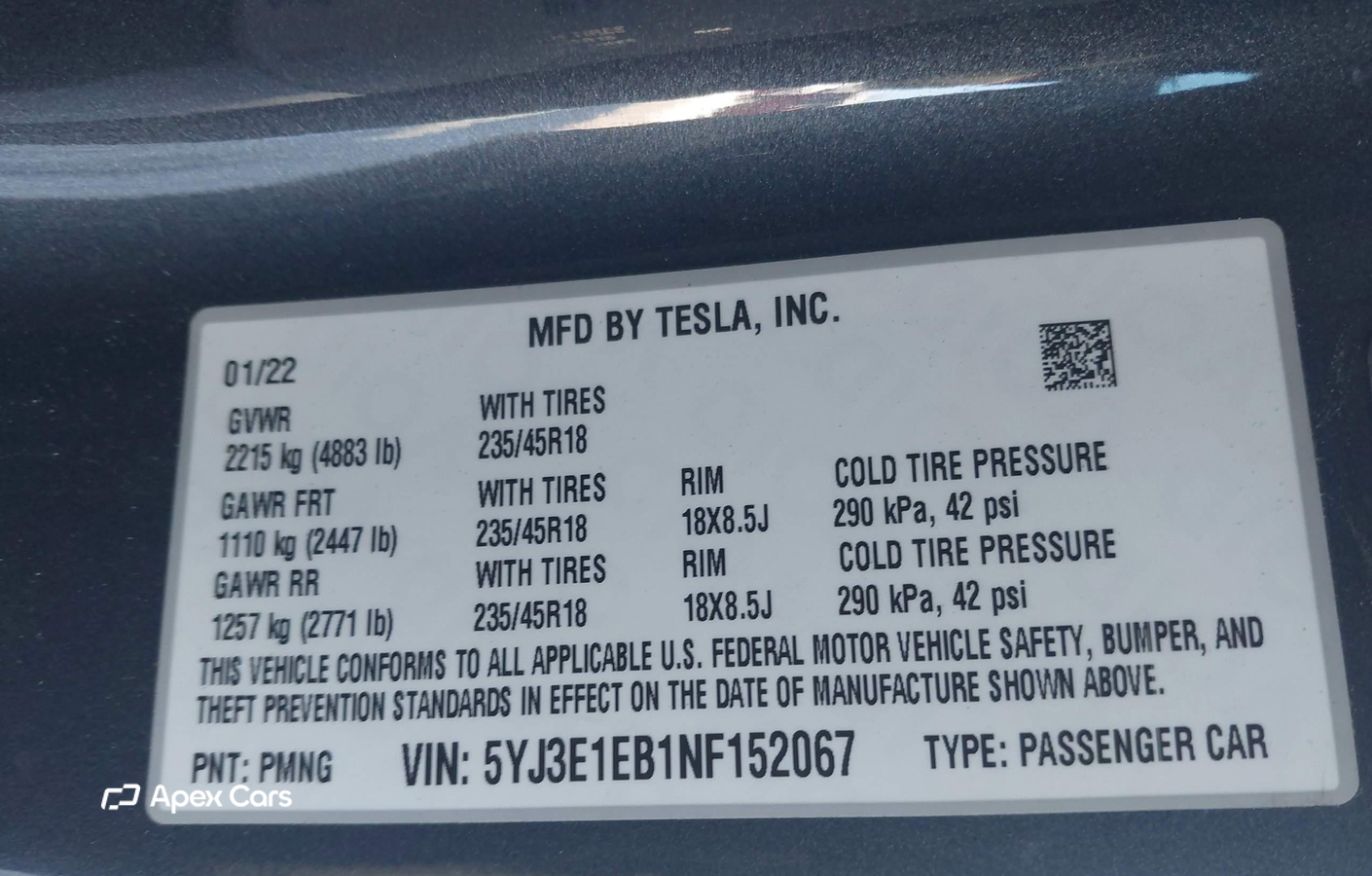 Tesla Model 3 2022