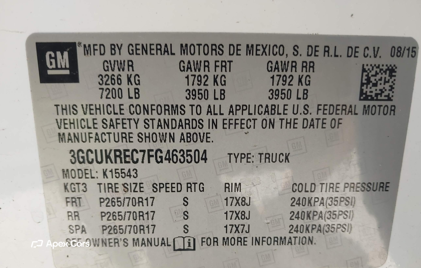 Chevrolet Silverado 2015