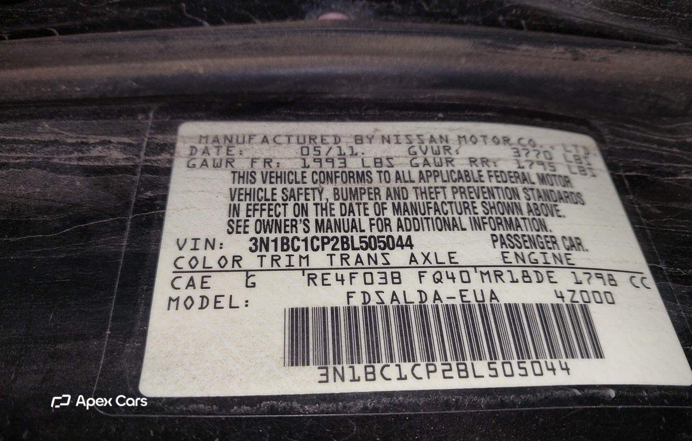 Nissan Versa 2011