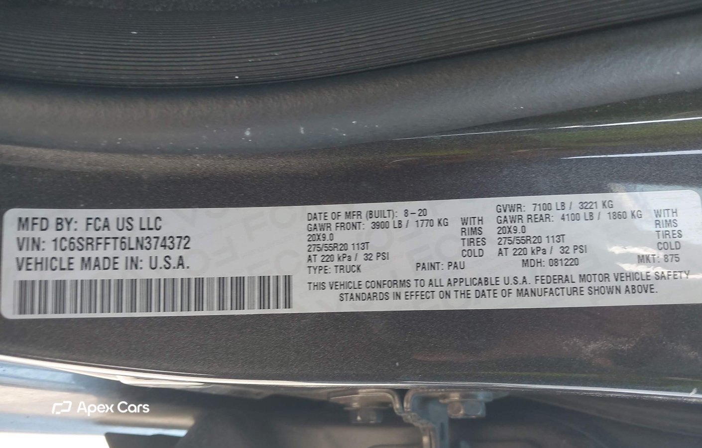 RAM 1500 2020