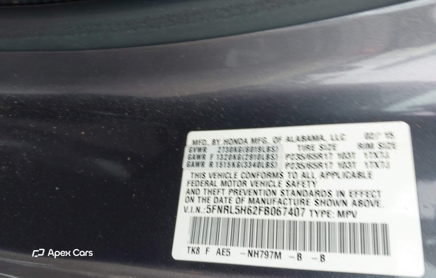 Honda Odyssey 2015
