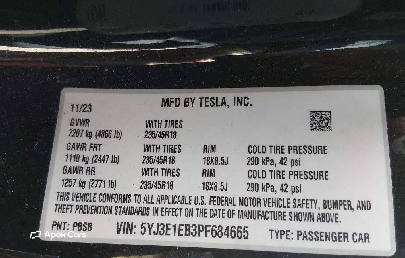 Tesla Model 3 2023