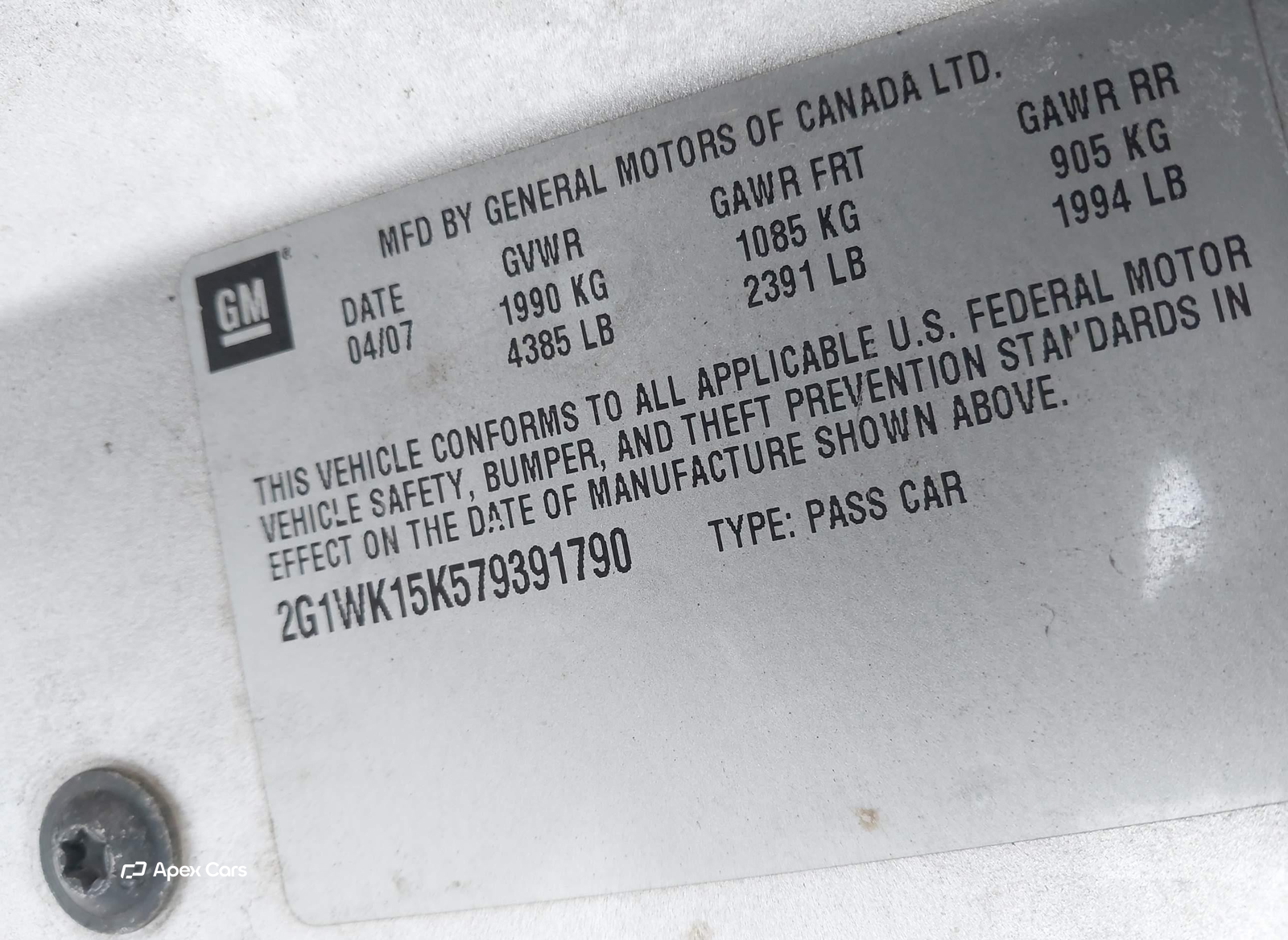 Chevrolet Monte Carlo 2007