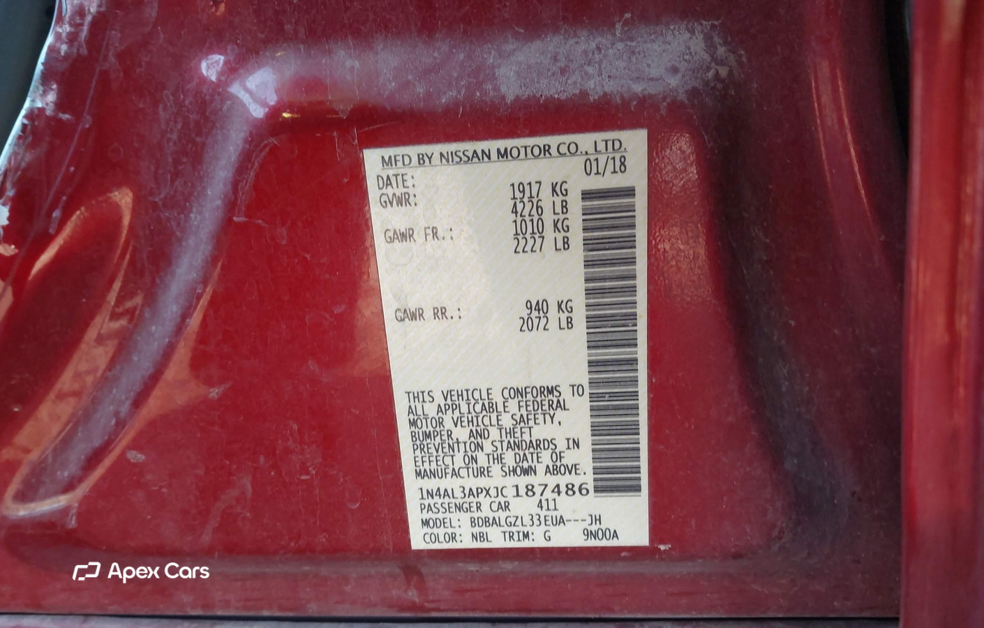 Nissan Altima 2018