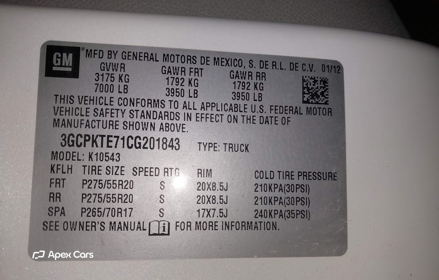 Chevrolet Silverado 2012