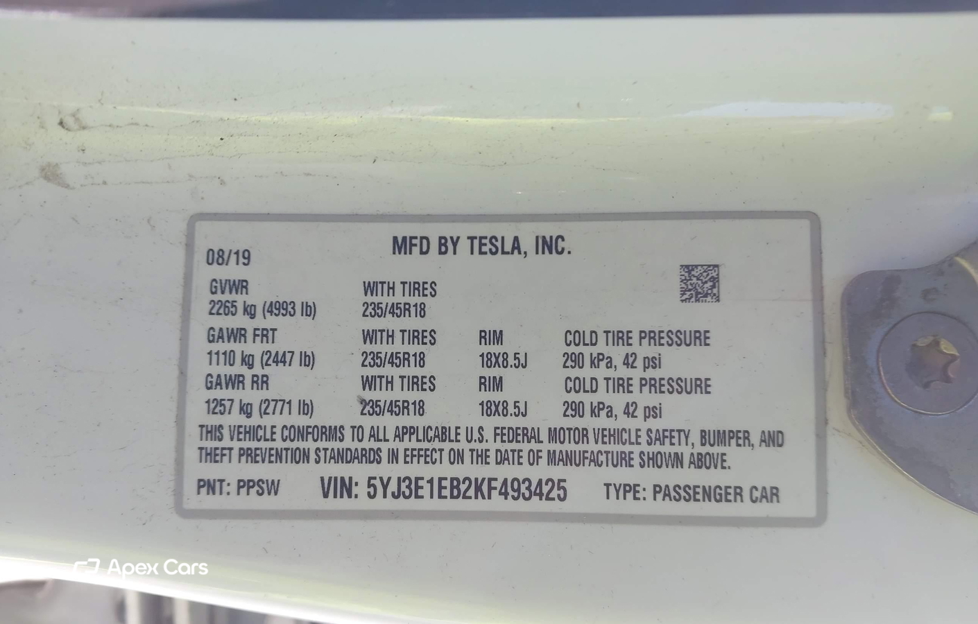 Tesla Model 3 2019