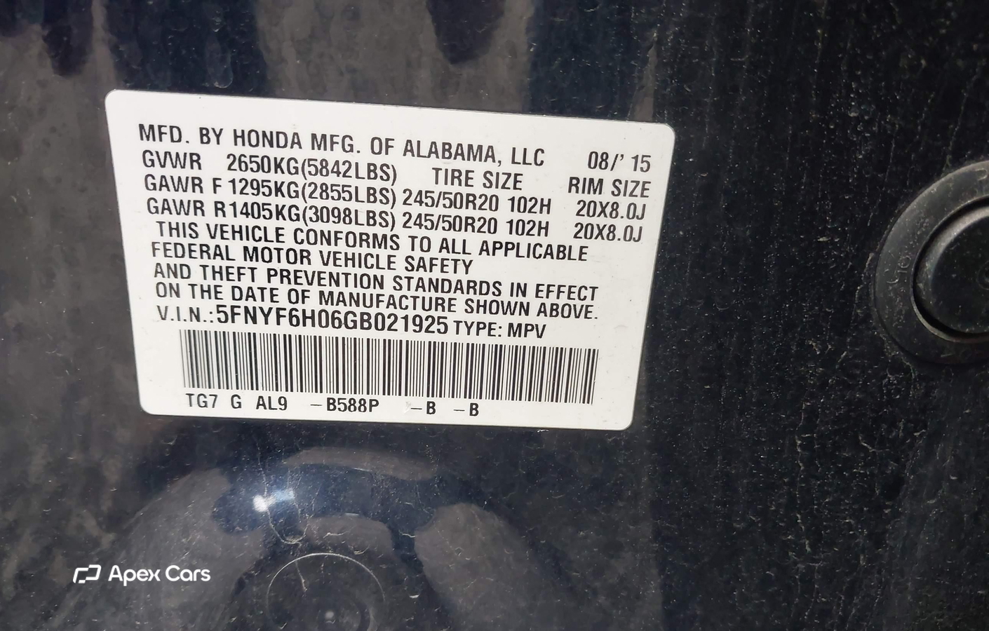Honda Pilot 2016