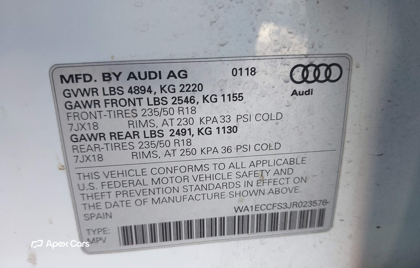 Audi Q3 2018