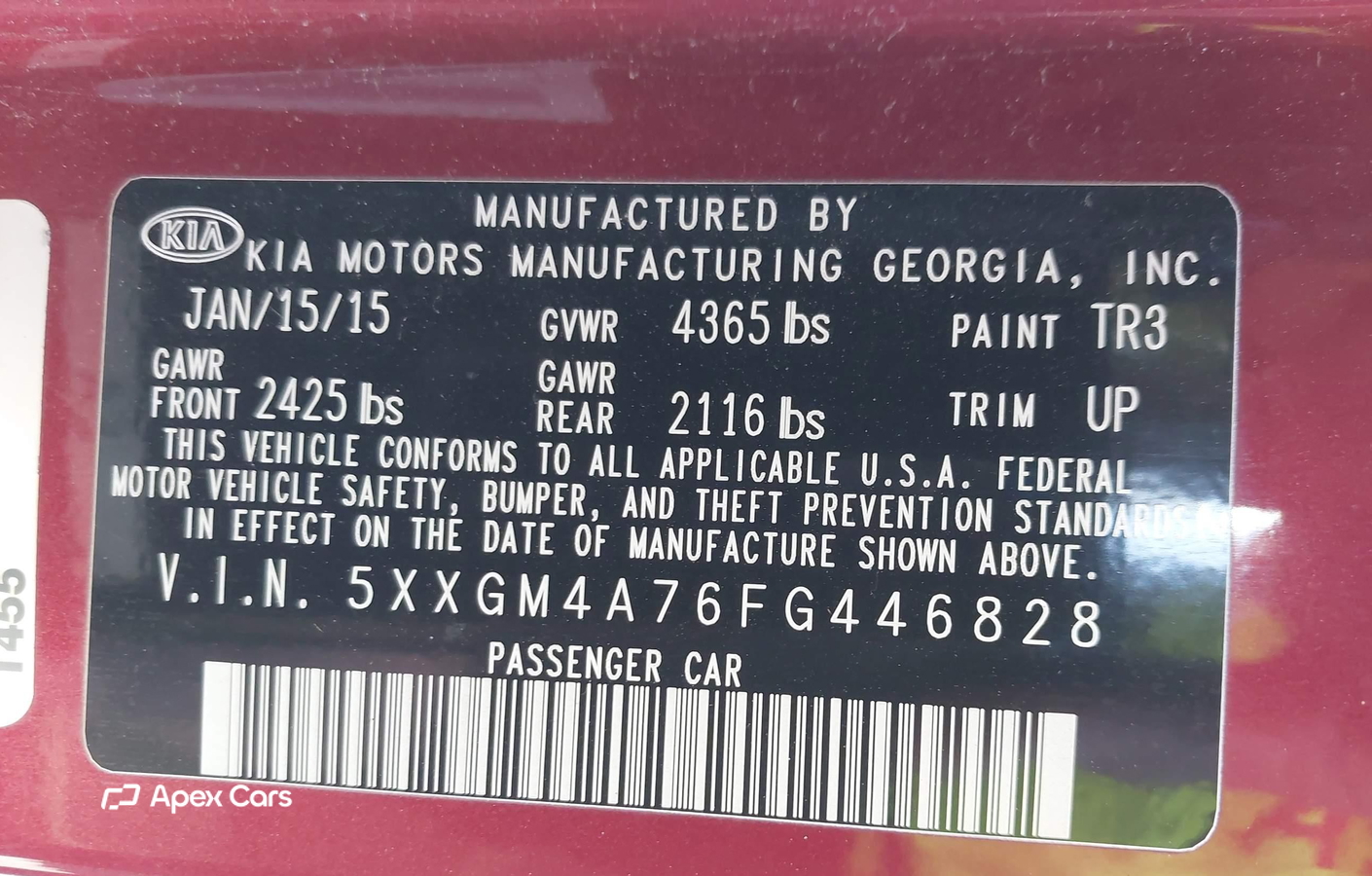 Kia Optima 2015