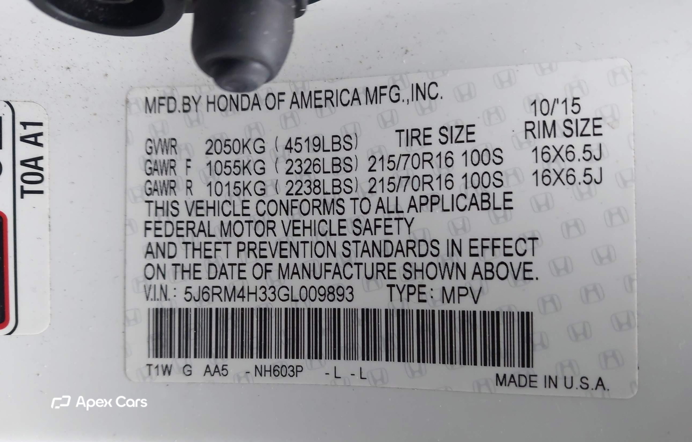 Honda CR-V 2016