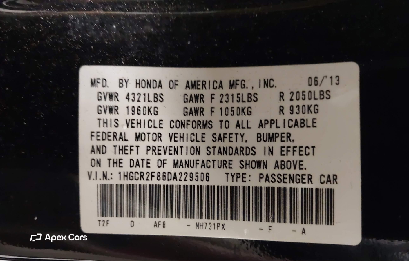 Honda Accord 2013