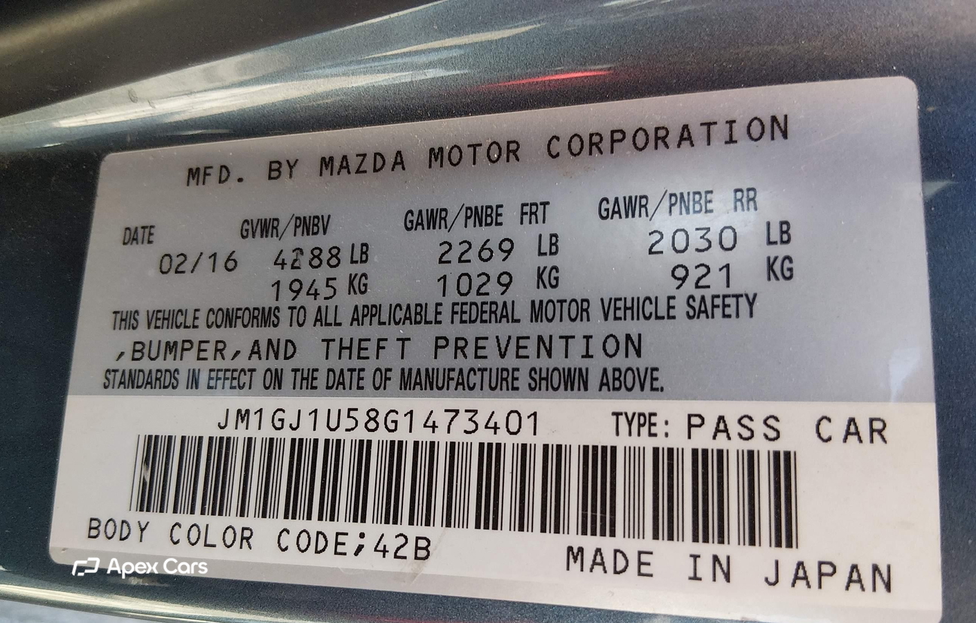 Mazda 6 2016