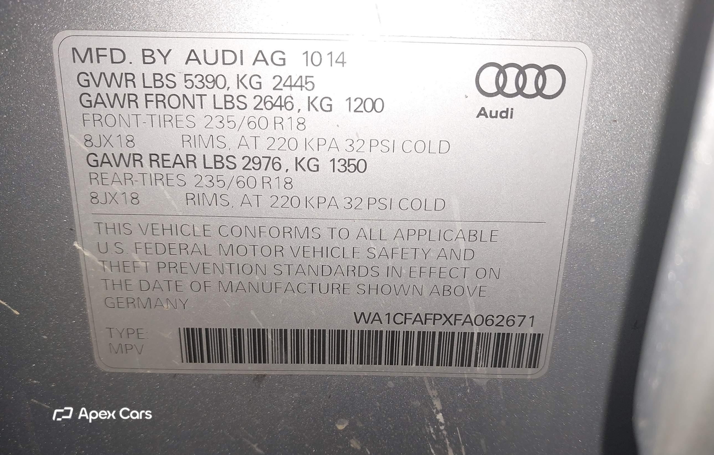 Audi Q5 2015