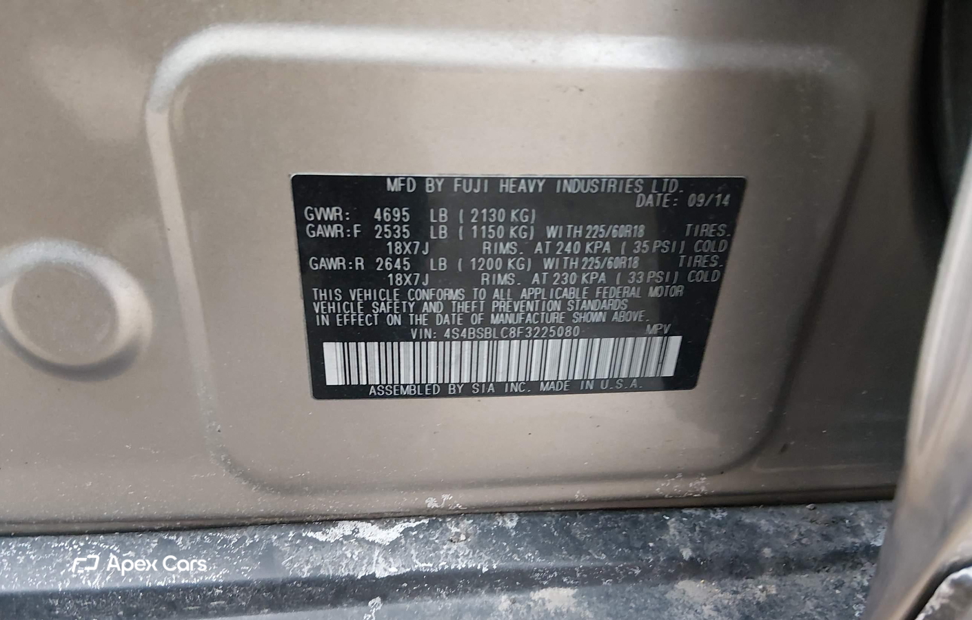 Subaru Outback 2015