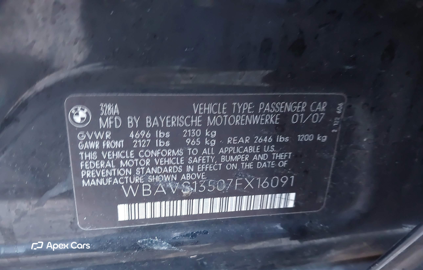 BMW Series 3 2007