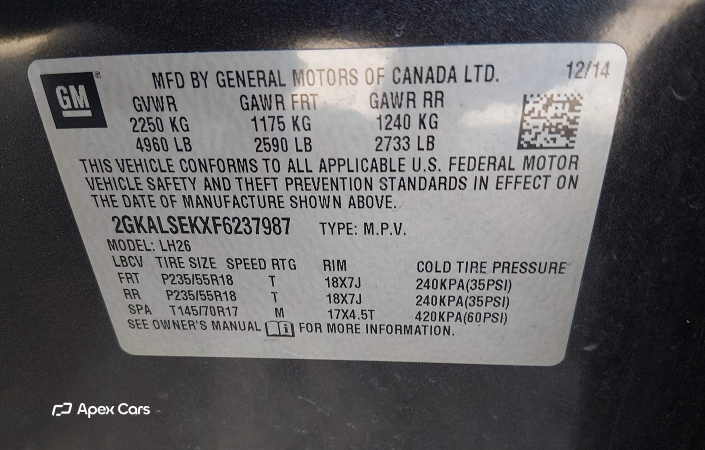 GMC Terrain 2015