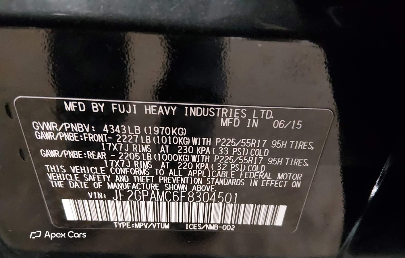 Subaru XV 2015