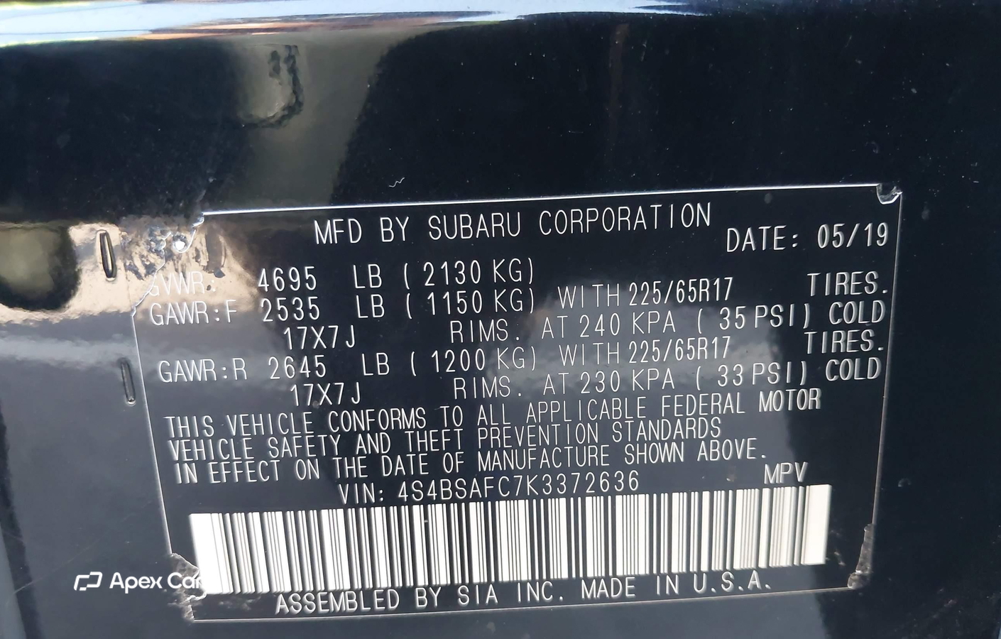 Subaru Outback 2019