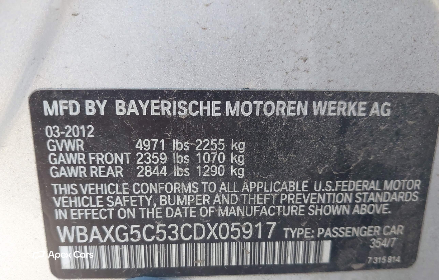BMW Series 5 2012