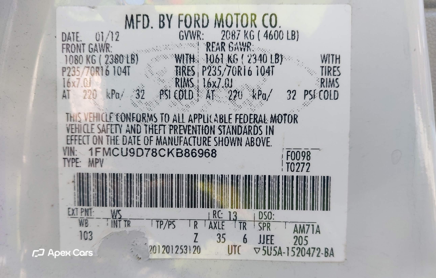 Ford Escape 2012