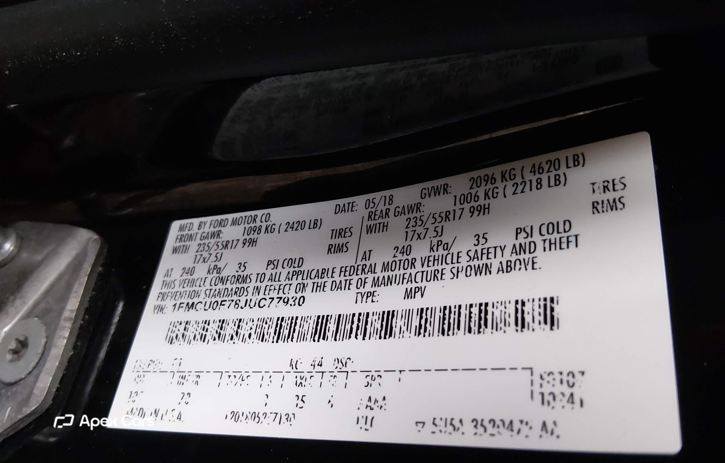 Ford Escape 2018