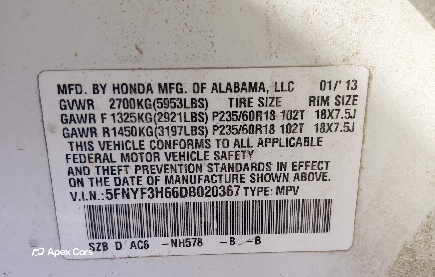 Honda Pilot 2013